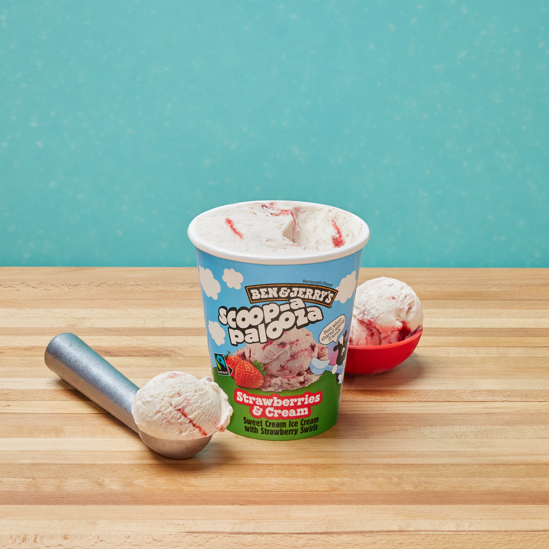 ☆　まめ様│クリーム&ローション＋ソープ　サンプロ Strawberries & Cream Scoop-apalooza | Ben & Jerry's